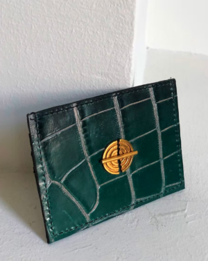 1 Reina Cardholder - Green croc