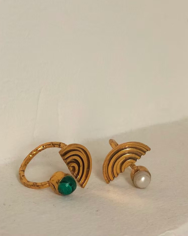 Malaïa ring Malachite