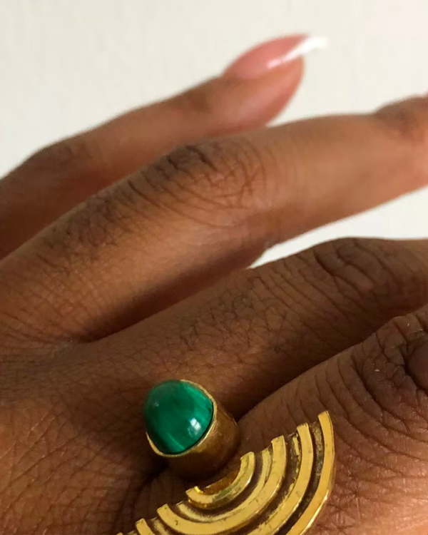 Malaïa ring Malachite